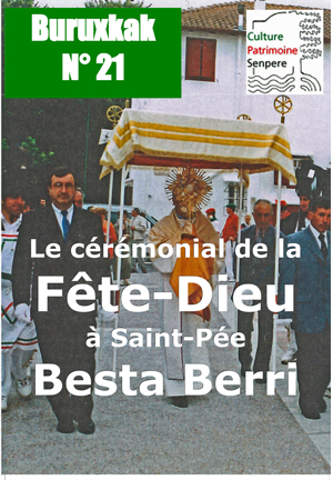 Page de couverture du Buruxkak n° 21 - Le cérémonial de la Fête-Dieu à Saint-Pée