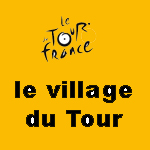 Bouton dans le village du Tour